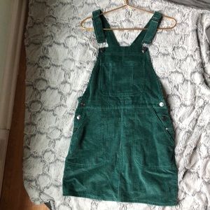 Green pretty overall dress